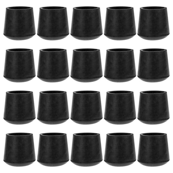 unbranded  20 Pcs Rubber Feet Chair Leg Floor Protectors Furniture Outdoor Black