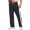 Black, variant on Men's Relaxed-Fit Casual Sweatpants with Stretch Waistband and Drawstring, Ideal for Yoga and Sports, Offering Comfort and Flexibility for Active Lifestyles,Black M