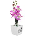 thumbnail image 2 of Artificial polilla orquídea Bonsai decoración escritorio imitación flor en maceta planta en maceta simulada, 2 of 5