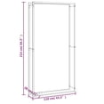 thumbnail image 3 of vidaXL Firewood Rack Storage Fire Log Stand Stacker Holder Matt Black Steel, 3 of 6