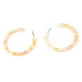 thumbnail image 1 of Dangle Earrings Leopard Print Smooth Circle Popular Accessories Statement Earring Anniversary Gift Ear Hook for Party Beach Use Light Yellow, 1 of 5