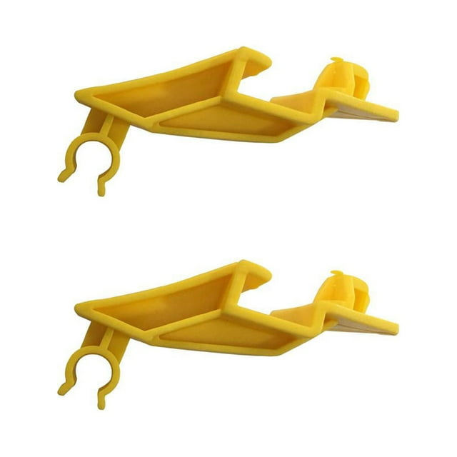 relayinert 2 Pieces Bonnet Stay Clip Drilling Free Car Hood Clamp Connect Support Rod Fixture Vehicle Fitting No Modification