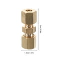thumbnail image 2 of Mobutofu 1Set Universal Hose Connector Compact Copper Brass Oil Hose Adapter for Car and Home Use, 2 of 5