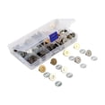 thumbnail image 4 of 40 Pieces Buttons Home Supplies Metal Buttons Handbag Bag Clasps Snap 14mm, 4 of 9