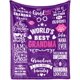 thumbnail image 1 of LHSHID Grandma Blanket for Grandma from Granddaughter Grandson or Grandkids Soft Throw Blanket Ideal for Birthday Mother's Day Christmas & Valentine's Day 30"x40", 1 of 8
