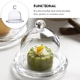 thumbnail image 3 of MasteelfCA 1 Set Dessert Dish Glass Tray with Transparent Lid Fruit Plate Food Container (Small size), 3 of 8