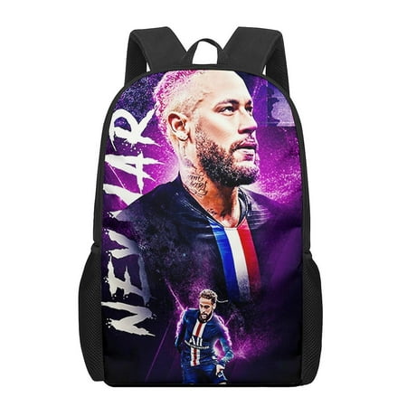 Set of 2 Football Sports Star Messi Backpack School Travel Bag Pen