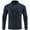 Blue, variant on Zylarhe Men T Shirts Male Outdoor Raglan Sleeve Stand Collar Jacket Athletic Fitness Running Stretch Breathable Cardigan Jacket Short Sleeve Casual Shirt