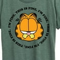 thumbnail image 3 of Garfield - I'm Fine This Is Fine - Women's Short Sleeve Graphic T-Shirt, 3 of 5