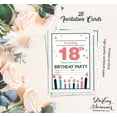 thumbnail image 5 of Darling Souvenir White Birthday Invitation Card 28 Pcs Fill or Write In Blank Invites Printable Party Supplies 5 x 7 Inches, 5 of 5