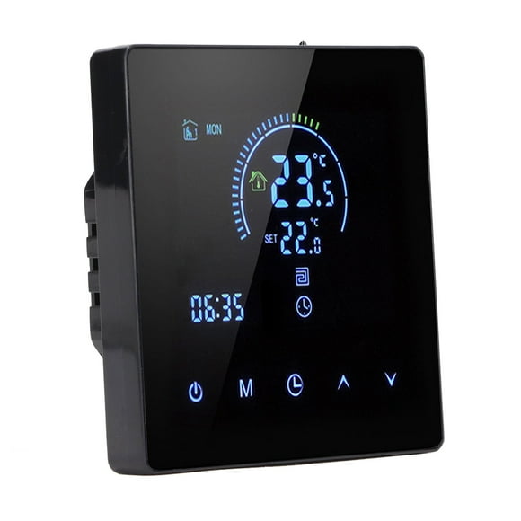 Smart Thermostat for Floor Heating Systems, Electric Heater Color LCD Display Programmable Thermostat for Home, Hotel Digital Thermostat Controller Home Thermostat