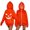 Orange, variant on Multi Traditional Pumpkin Face Zip Up Coat, Classic Jack O Face Printed Pumpkin Hooded Zip Jacket, Oversized Halloween Sweatshirt With 3D Stem Hood,Pumpkin Face Graphic Outerwear, White 3XL