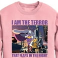 thumbnail image 2 of Disney - Darkwing Duck - I Am the Terror - Toddler & Youth Crewneck Fleece Sweatshirt, 2 of 4