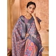 thumbnail image 3 of Ethnic Motifs Zari Block Print Saree - 28158640, 3 of 6