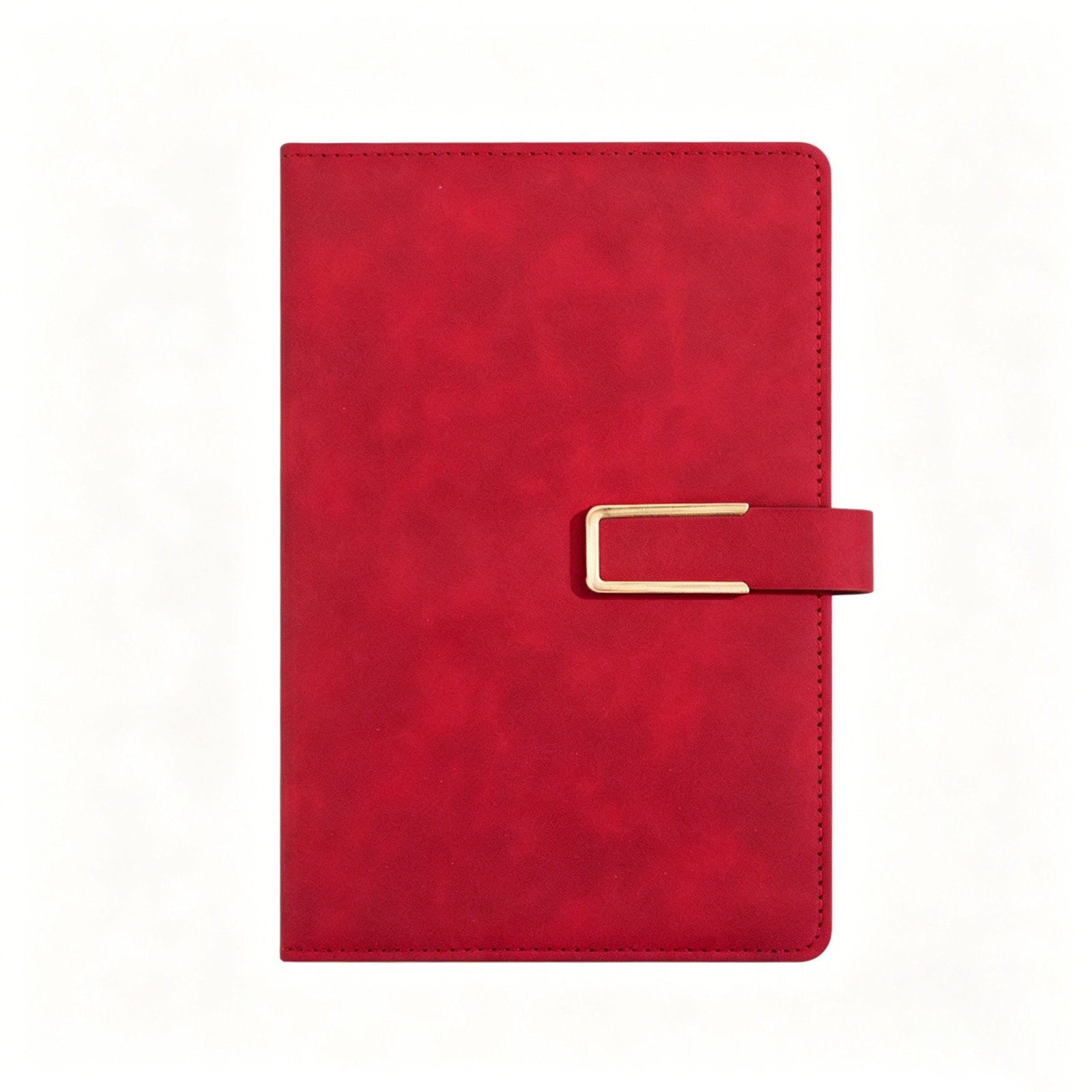 Back to School A5 Soft Cover Journal with U-Shaped Metal Buckle Thickened Ink-Proof High-End Business Notebook Stylish Daily Writing Notepad for Office & Personal Use