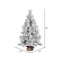 thumbnail image 2 of Vickerman 48" Frosted Beckett Pine Artificial Christmas Tree, Unlit, 2 of 3