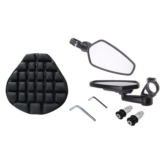 Almohadilla Neumática Inflable Antideslizante Cojín de Asiento Fresco para Motocicleta Y Espejos Laterales Sunnimix Cojín del asiento de la motocicleta