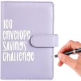 thumbnail image 3 of ORUYROP 100 Envelope Savings Challenge Binder, Easy and Fun Way to Save $5,050, Budget Binder Savings Challenge Book, Savings Book with Cash Envelopes, for Budgeting Planner & Saving Money, 3 of 7