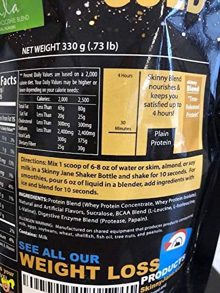 Skinny Blend Gold! Best Tasting Protein Shake for Women, Delicious Smoothie - Weight Loss - Low Carbs - Diet Supplement - Weight Control - Appetite Control (15 Servings, Vanilla)