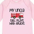 thumbnail image 4 of Inktastic Uncle Firefighter for Nephew Boys or Girls Long Sleeve Baby Bodysuit, 4 of 5
