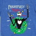 thumbnail image 3 of The Nightmare Before Christmas - Frightfully Festive Wreath - Toddler And Youth Short Sleeve Graphic T-Shirt, 3 of 5