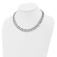 thumbnail image 4 of Stainless Steel Curb Chain Styles Necklace Chisel Polished and Textured Link 17.5 inch 11 mm, 4 of 4