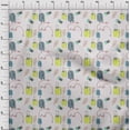 thumbnail image 3 of oneOone Cotton Cambric Lime Fabric Airplane|Camera & Suitcase Travel Quilting Supplies Print Sewing Fabric By The Yard 56 Inch Wide, 3 of 4