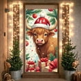 thumbnail image 3 of Christmas Banner Highland Cow Theme Xmas Backdrop Banner Holiday Party Decoration Banner Sign Photo Booth Prop for Holiday Indoor Outdoor Party Supplies, 3 of 9