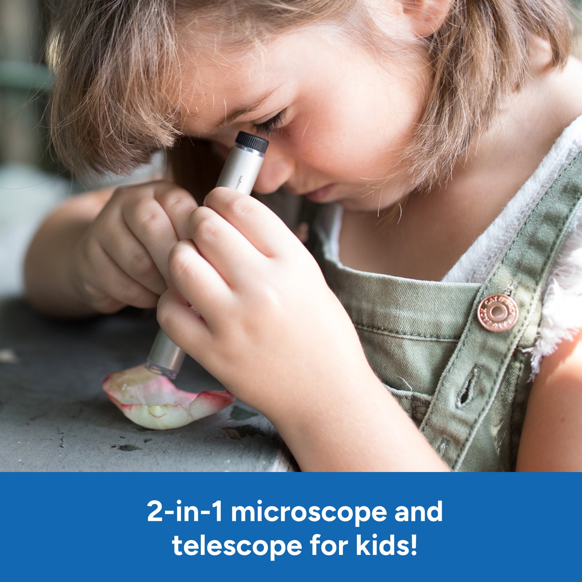 Educational Insights GeoSafari Pocket Scope, Microscope and Telescope for Kids Ages 6+