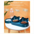 thumbnail image 5 of para Mascotas con Bebedero, Diseño , Juego de Inclinados para Agua y Comida con Botella de Agua por Gravedad para Proteger el Cuello., 5 of 5