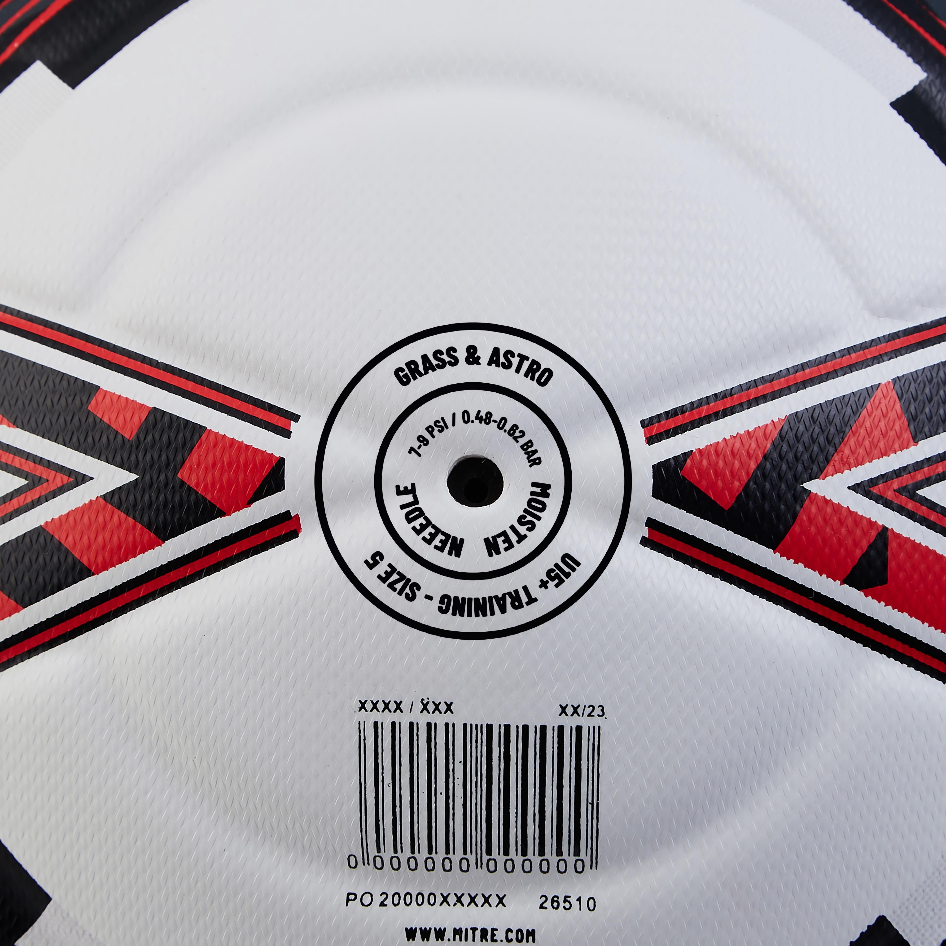 Mitre Impel Evo Training Soccer Ball – All-Weather Performance for Grass or AstroTurf – Soft-Touch Foam & Hyperflow Grooves – Size 3,4,5