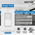 thumbnail image 3 of EcoNesxp UL White Wall Light Switch, 3 of 5