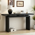 thumbnail image 3 of RONSHIN Modern Ash Wood Veneer Console Table - Minimalist Design for Home, 3 of 9
