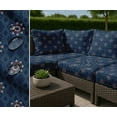 thumbnail image 7 of Soimoi Printed Waterproof Taffeta Fabric - Blue Geometric Design | 56" Wide | For Outdoor Cushions, Awnings, Table Covers & Upholstery Projects, By 3 Yard, 7 of 7