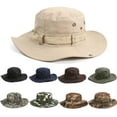 thumbnail image 5 of Men & Women Jungle Hat Wide Brim Camping Men's Bucket Hats Fishing Cap Sun Hat Military Boonie Hat COLOR C, 5 of 8