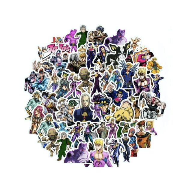 Paquete de pegatinas Jojos Bizarre Adventures Anime, 50 unidades