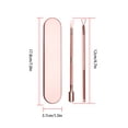 thumbnail image 4 of pitrice 2 Pcs Raclette à Ongles en Acier Inoxydable pour Manucure, Or Rose, 4 of 7