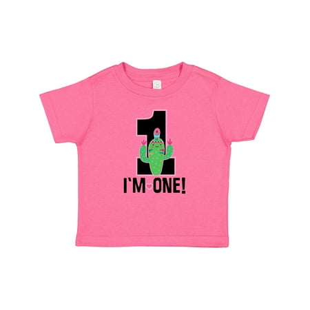 

Inktastic 1st Birthday Cactus Cute Girls 1 Year Old Gift Baby Girl T-Shirt