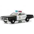 thumbnail image 2 of 1977 Dodge Monaco "Metropolitan Police" Black and White "The Terminator" (1984) Movie 1/64 Diecast Model Car by Greenlight, 2 of 3