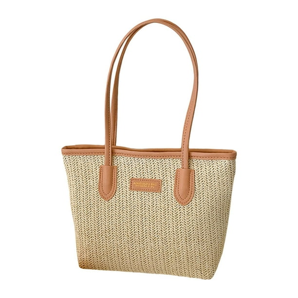 Bolso de hombro jinwen moderno portátil tejido color rosa
