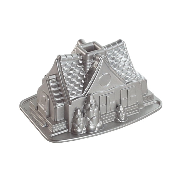 Bundt Pan Nordic Ware Gingerbread House, aluminio de 2,1 L