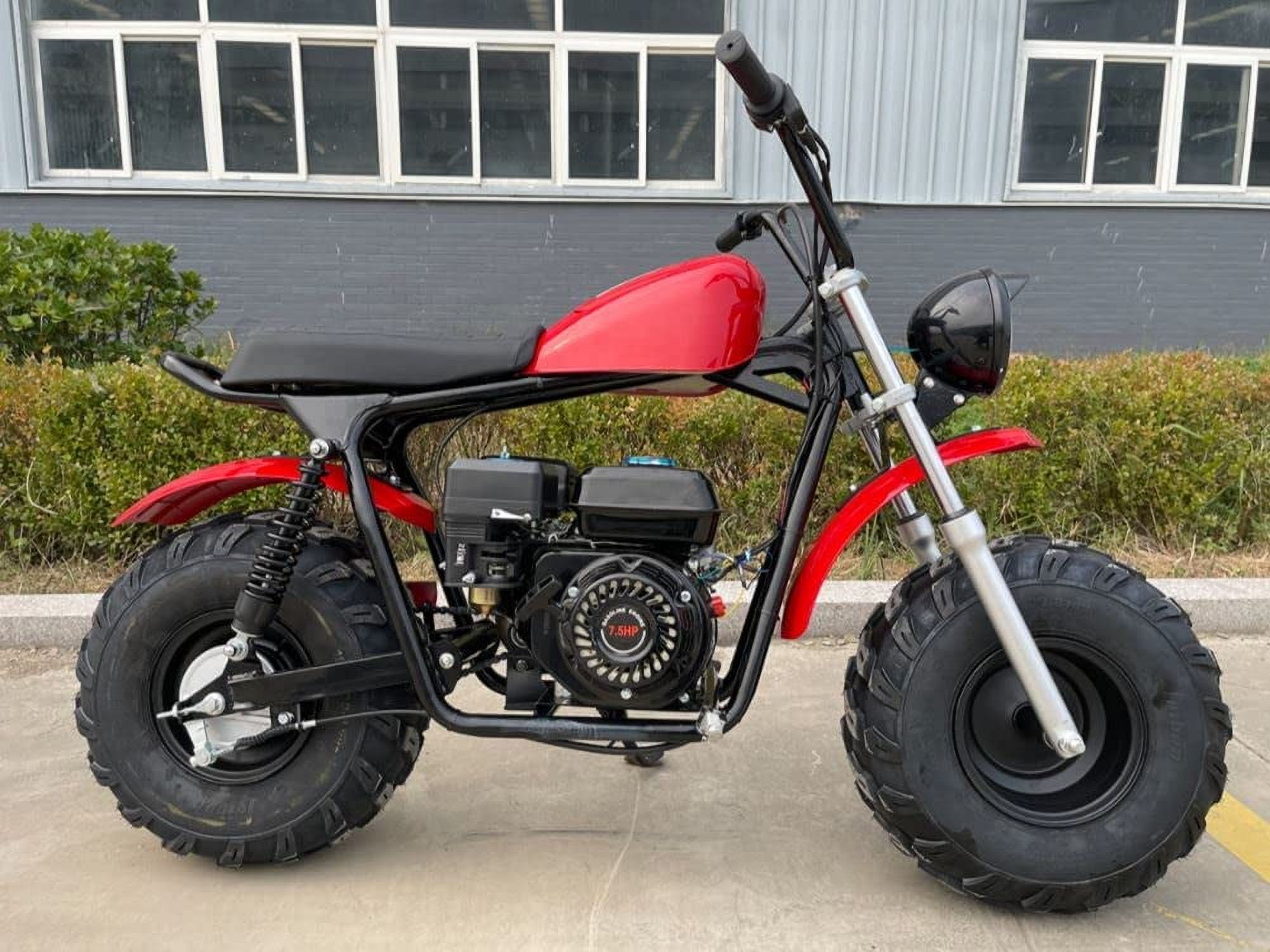 Vitacci MudStar 200 OffRoad Super Bike Motorcycle 200cc Trail Bike for Youth and Adults Pull Start Engine Wide Tires Powersport ( Color : Black )