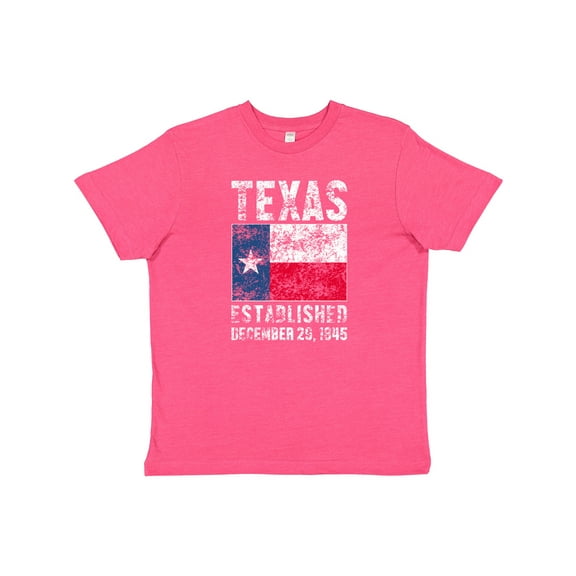 Inktastic Established December 29, 1845 Texas Flag Youth T-Shirt