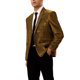 thumbnail image 4 of CHAQUETAS DEPORTIVAS BRILLANTES INSPIRADORAS PARA HOMBRES, BLAZERS DE UN BOTÓN Y UN SOLO PECHO PARA FIESTAS DE BODA 2XL DORADO, 4 of 5