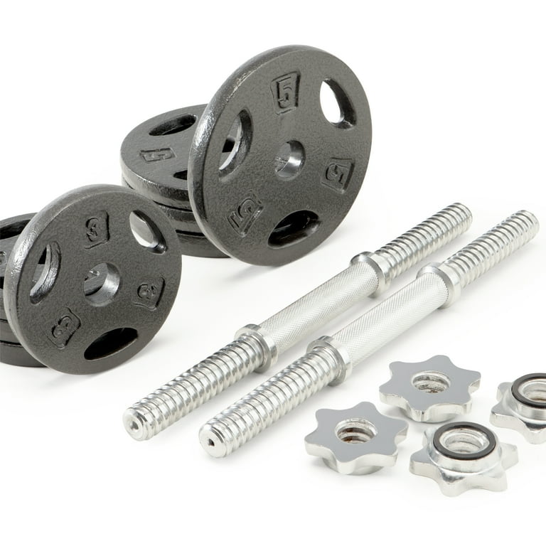 Marcy 40 lbs. Iron Weights Gym Workout: Heavy-Duty Adjustable