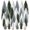 Sliver/White/Green, variant on Artificial Mini Christmas Trees, 30 Pcs Sisal Snow Pines in 5 Sizes, Crafting Displaying Decoration, Tabletop Xmas Tree for Home, Party