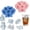 Pink+blue, variant on Marine Life Silicone Cooling Trays, 6 Cute Sea Animal Shapes for Cocktails Coffee Juice - Easy Release Flexible BPA-Zero Mold with Sturdy Frame Ideal for Kids Party Candy Chocolate