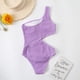 thumbnail image 3 of Traje de baño Sexy Bikini de un hombro Sólido Sexy Traje de baño ahuecado Fridja nalpqowj62916, 3 of 8