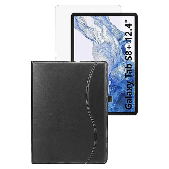 SaharaCase Samsung Galaxy Tab S8  & Tab S7 FE (2022) Protection Bundle Series Case with Tempered