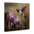 thumbnail image 2 of Stupell Industries Cottage Hummingbird & Purple Irises Canvas Art, 24 x 24, by Tina LeCour, 2 of 8